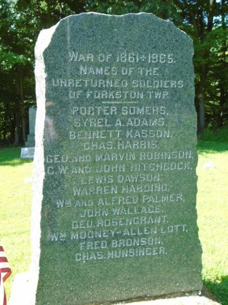 UNRETURNED CIVIL WAR SOLDIERS MEMORIAL