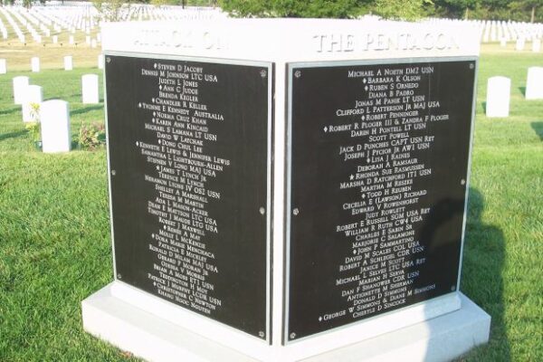 ATTACK ON THE PENTAGON WAR MEMORIAL SIDES A & B