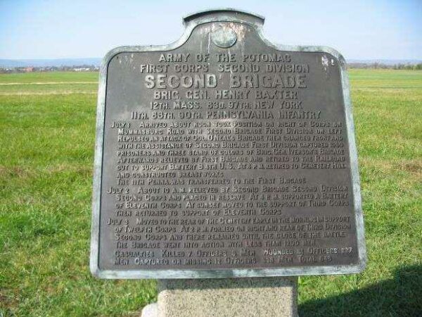 SECOND BRIGADE SECOND DIVISION FIRST CORPS WAR MEMORIAL