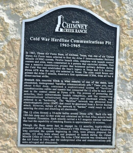 COLD WAR HARDLINE COMMUNICATIONS PIT MEMORIAL PLAQUE