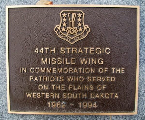 44TH STRATEGIC MISSILE WING MEMORIAL PLAQUE