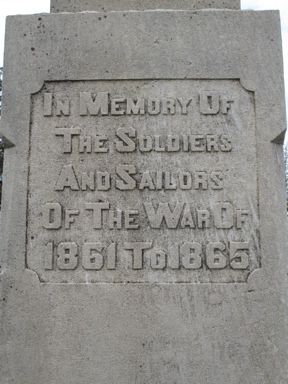 JEFFERSON CEMETERY UNKNOWN CIVIL WAR DEAD MEMORIAL SIDE B