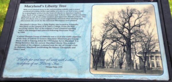 MARYLAND’S LIBERTY TREE MEMORIAL PANEL