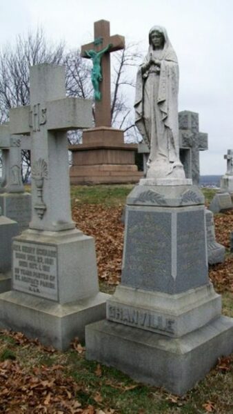 REV. JOHN C. GRANVILLE 14TH U.S. CAVALRY MEMORIAL CEMETERY STONE