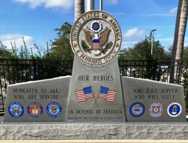 OUR HEROES IN DEFENSE OF FREEDOM MEMORIAL CLOSE-UP