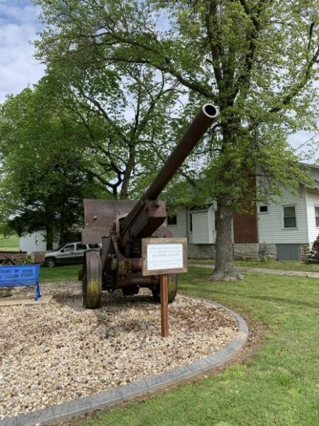 GERMAN WORLD WAR I FIELD GUN MEMORIAL