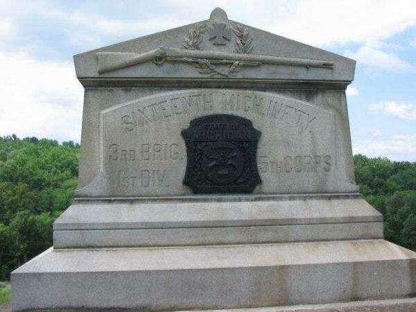 SIXTEENTH MICHIGAN INFANTRY WAR MEMORIAL