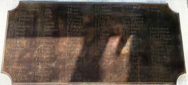 WOCESTER SOLDIERS’ MONUMENT PLAQUE D