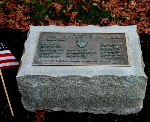 MASSACHUSETTS WORLD WAR ONE VETERANS MEMORIAL