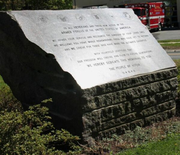 ACTON ALL VETERANS MEMORIAL FRONT