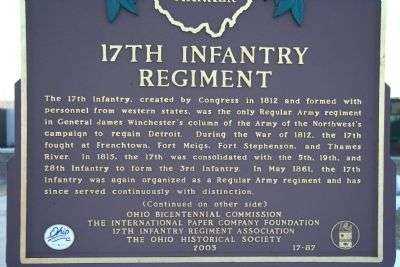 17TH INFANTRY REGIMENT MEMORIAL MARKER