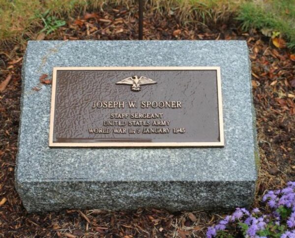 JOSEPH W. SPOONER WAR MEMORIAL PLAQUE
