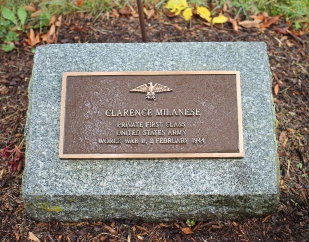 CLARENCE MILANESE WAR MEMORIAL PLAQUE