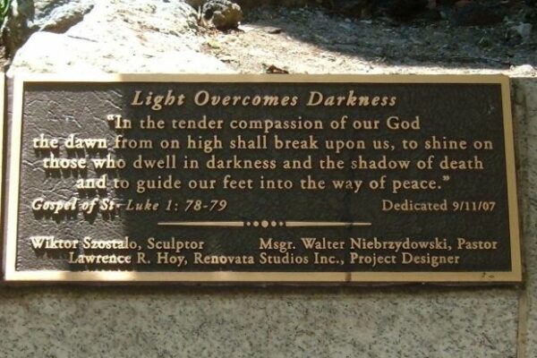 THE EPIPHANY PEACE GARDEN MEMORIAL PLAQUE C