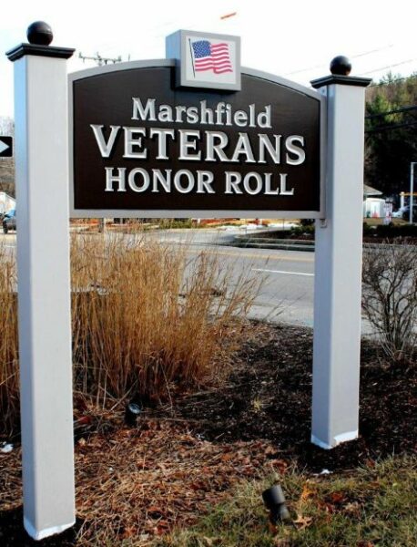 MARSHFIELD VETERANS HONOR ROLL MEMORIAL MARKER