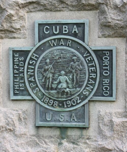 MARLBOROUGH SPANISH AMERICAN WAR MEMORIAL PLAQUE D