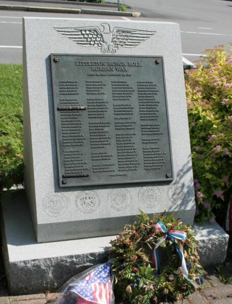 LITTLETON HONOR ROLL KOREAN WAR MEMORIAL