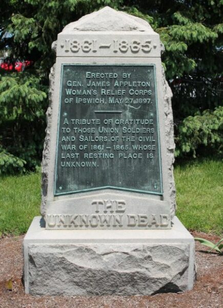 IPSWICH CIVIL WAR UNKNOWN DEAD MEMORIAL