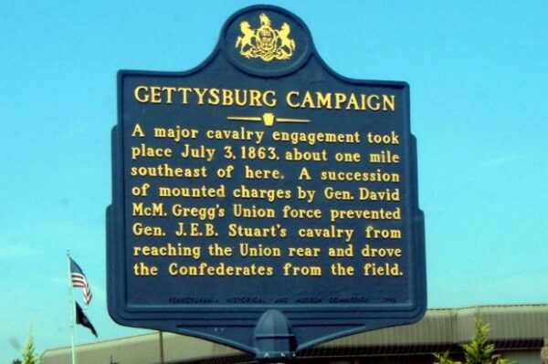 GETTYSBURG CAMPAIGN WAR MEMORIAL MARKER XX