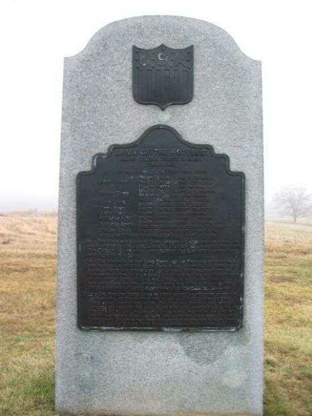 ARMY OF THE POTOMAC WAR MEMORIAL MARKER I