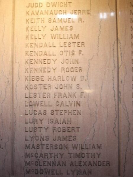 PALMER WAR OF THE REBELLION MEMORIAL STONE I