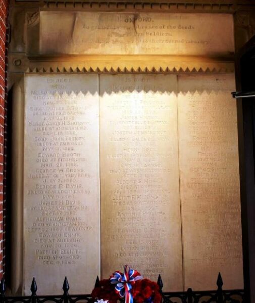 OXFORD MEMORIAL HALL HONOR ROLL B
