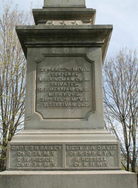 THE SOLDIERS MONUMENT OF NORTHBOROUGH SIDE D