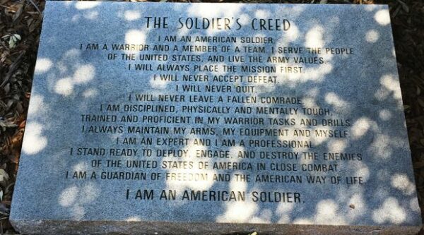 FLORENCE UNITED STATES ARMY MEMORIAL STONE A