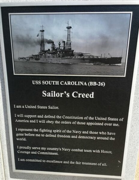 FLORENCE UNITED STATES NAVY MEMORIAL PLAQUE B