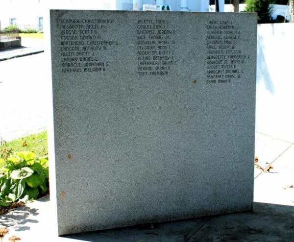 UXBRIDGE TIME OF CONFLICT MEMORIAL STONE C