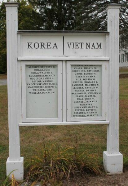 SHUTESBURY HONOR ROLL WAR MEMORIAL SECTION B