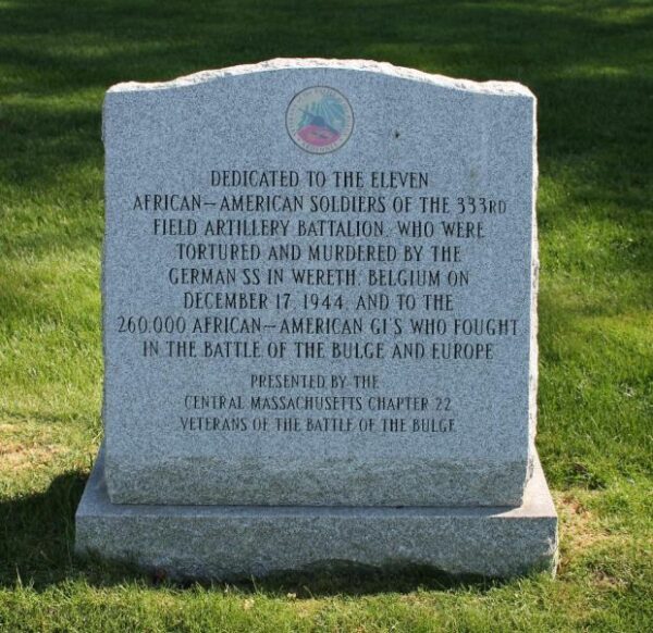 MASSACHUSETTS STATE VETERANS CEMETERY 333RD FIELD ARTILLERY MEMORIAL