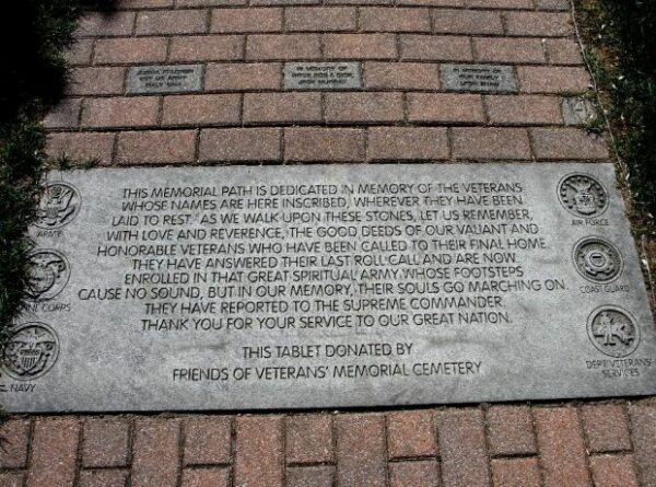 MASSACHUSETTS STATE VETERANS CEMETERY MEMORIAL WALK