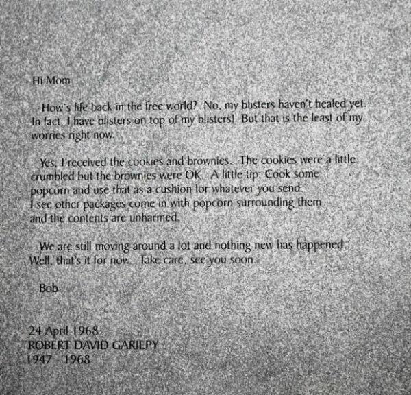 MASSACHUSETTS VIETNAM VETERANS MEMORIAL STONE K