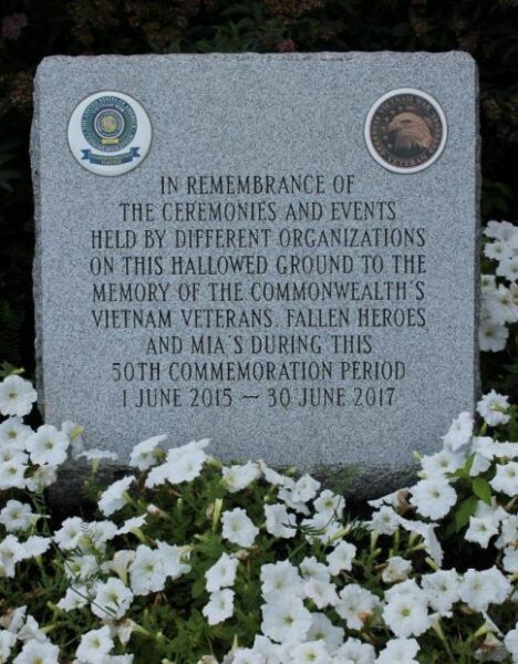 MASSACHUSETTS VIETNAM VETERANS MEMORIAL STONE A
