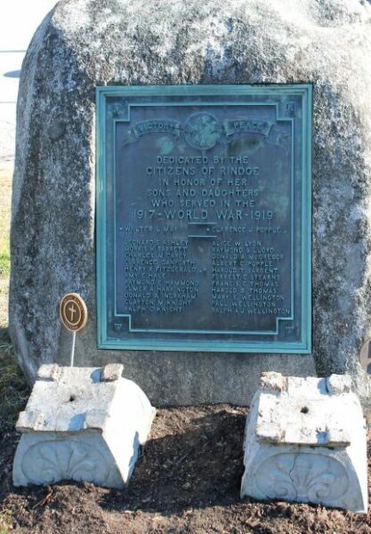 RINDGE WORLD WAR MEMORIAL