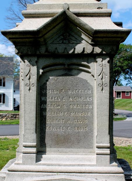 NEW IPSWICH CIVIL WAR MEMORIAL SIDE C