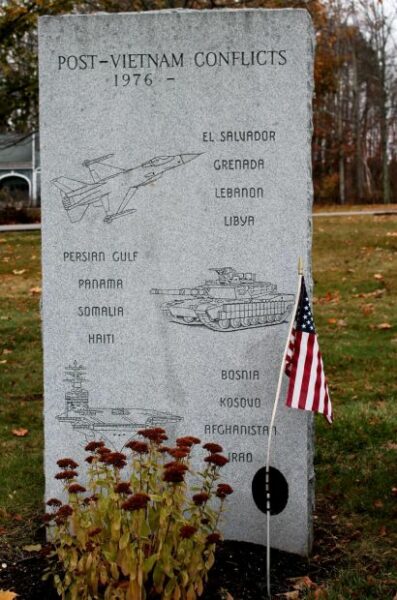 HAMPSTEAD POST-VIETNAM CONFLICTS MEMORIAL FRONT