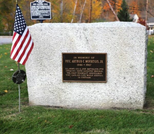 P.F.C. ARTHUR C MOURTGIS, JR. WAR MEMORIAL