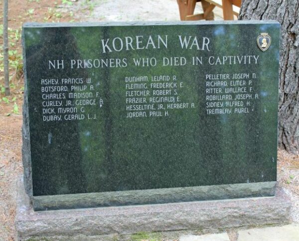 NEW HAMPSHIRE EX-PRISONERS OF WAR MEMORIAL RIGHT STONE
