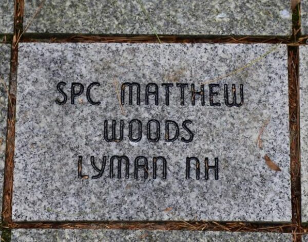 SPC MATTHEW WOODS MEMORIAL PAVER