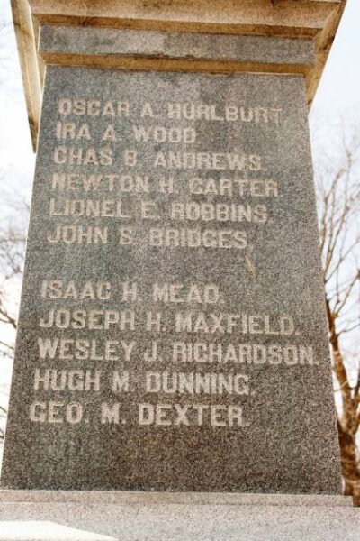COLUMBUS G.A.R. CIVIL WAR MEMORIAL SIDE D