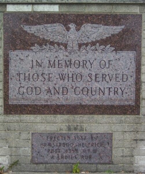 VFW POST 4358 WAR MEMORIAL STONE A