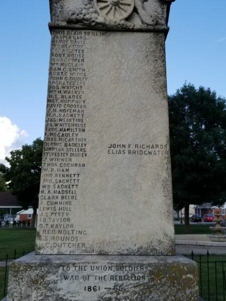 BARRY CIVIL WAR MEMORIAL SIDE A