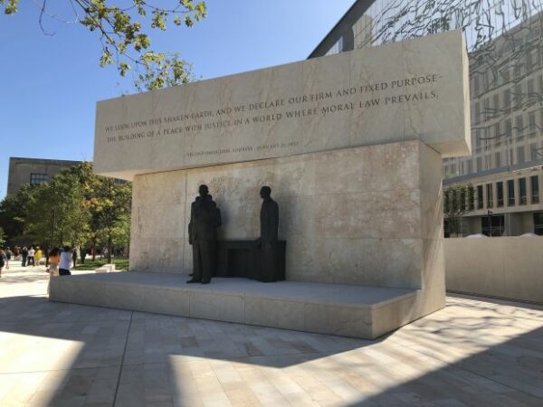 DWIGHT D. EISENHOWER MEMORIAL STATUES B