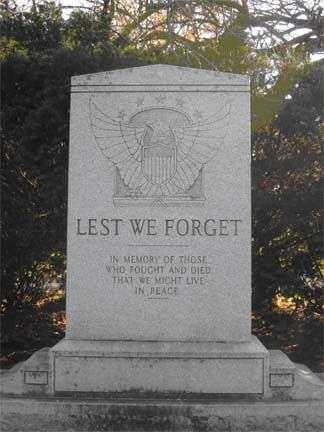 AMES CITY CEMETERY CIVIL WAR MEMORIAL (FRONT)