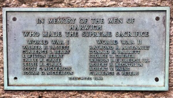 HARWICH WORLD WARS SUPREME SACRIFICE MEMORIAL PLAQUE