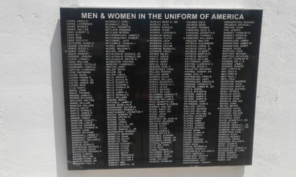 AMSTERDAM VETERANS MEMORIAL PLAQUE D