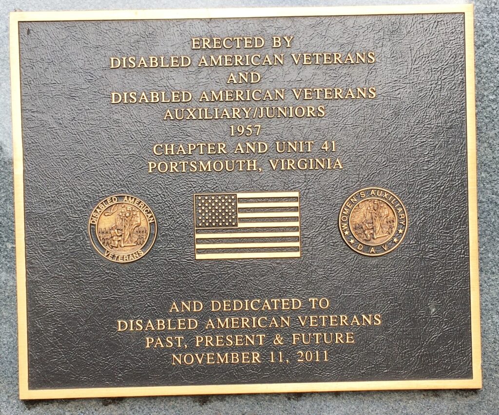 DISABLED AMERICAN VETERANS CHAPTER & UNIT 41 MEMORIAL