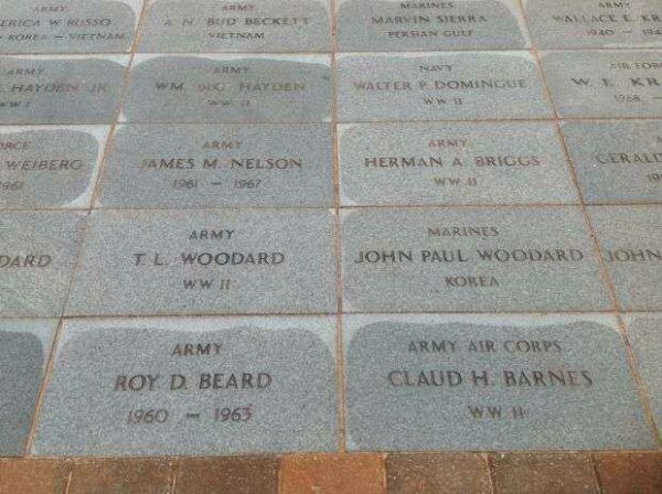 RED RIVER VALLEY VETERANS MEMORIAL PAVERS